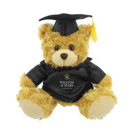 Jardine - William & Mary Tribe 12'' Graduation Plush Bear - Oatmeal