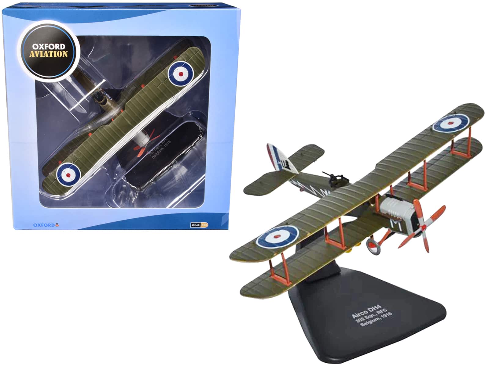 "Airco DH4 Bomber Plane ""202 Squadron RFC"" (1918) ""Oxford Aviation"" Series 1/72 Diecast Model Airplane by Oxford Diecast" price history on PriceWatchPro