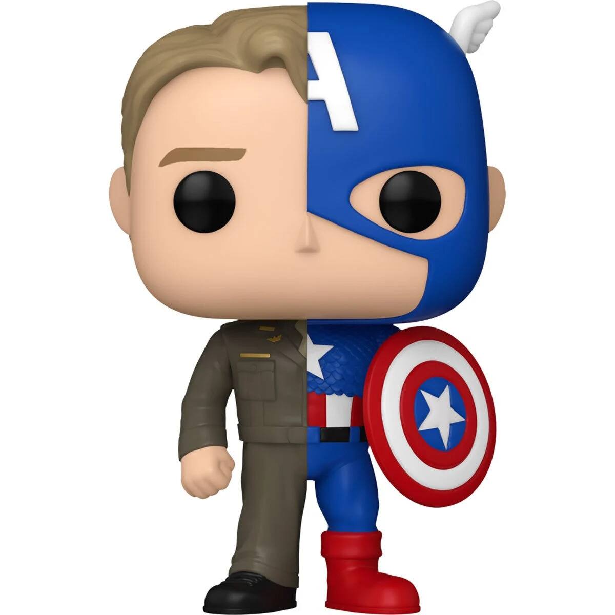 Angle. Funko - Funko Pop! Split Steve Rogers/Captain America.