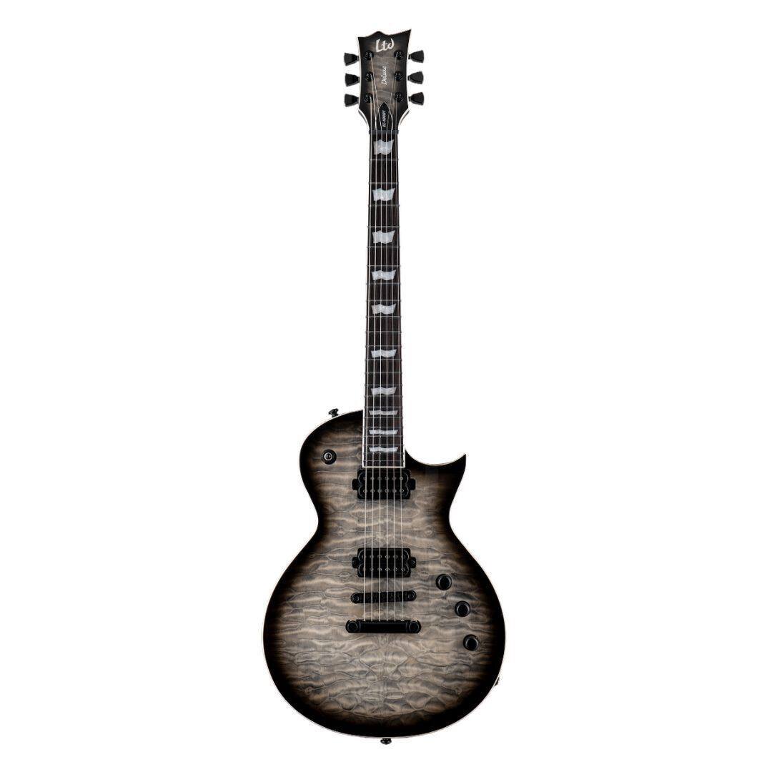 Front. ESP - ESP LTD EC-1000T Electric Guitar - Charcoal Burst.