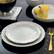 Alt View 8. Elama - Elama Countess 16 Piece Embossed Double Bowl Stoneware Dinnerware Set in Ivory - Ivory.