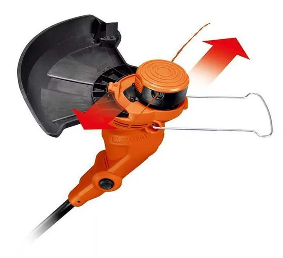 Alt View 12. WORX - 5.5 AMP 15" Electric Straight Shaft Grass Trimmer & Edger - Black.