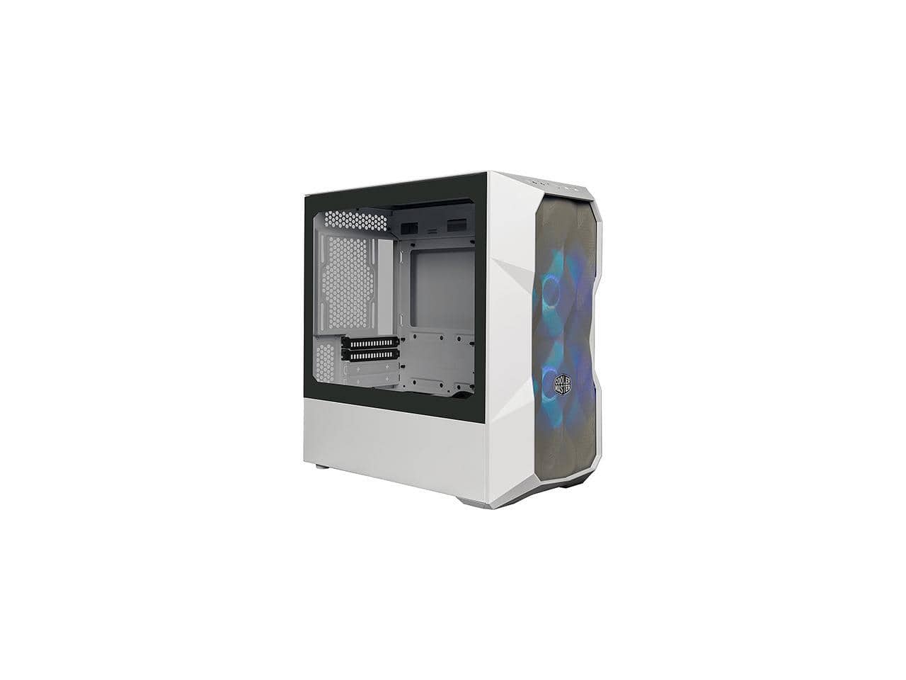 Cooler Master - TD300 Mesh TD300-WGNN-S00 White Steel / Mesh / Plastic / Tempered Glass Micro ATX Tower Computer Case - White