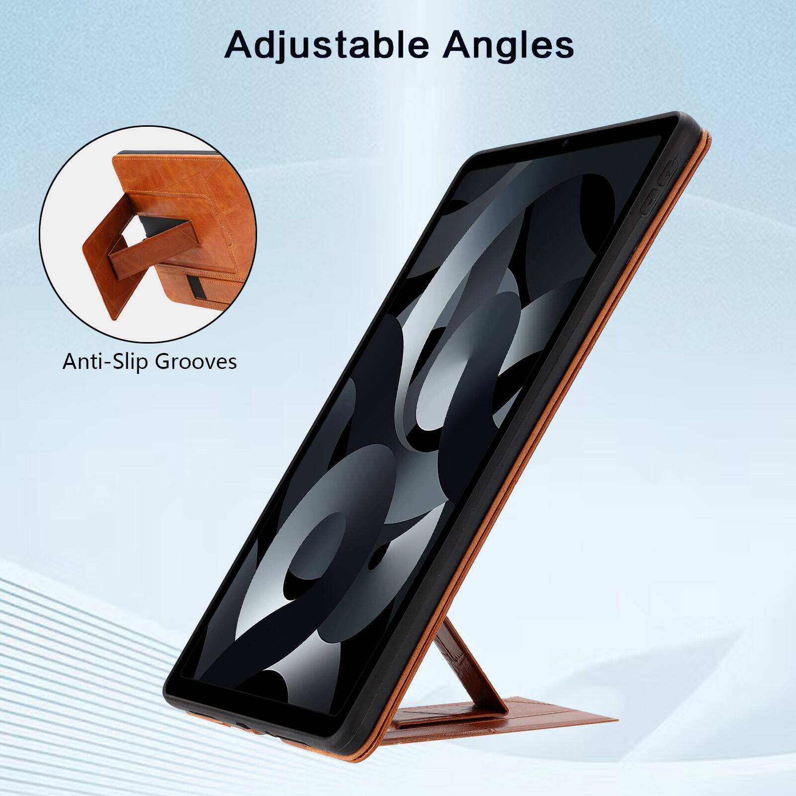 Adjustable Angles  
Anti-Slip Grooves