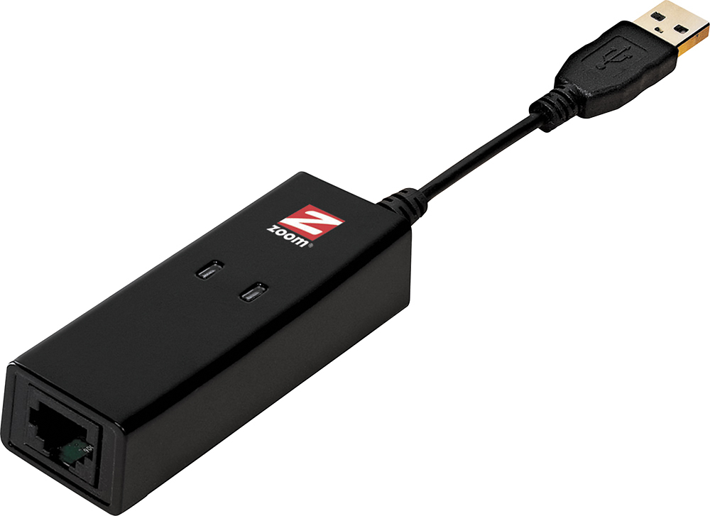 Lige salon paritet Zoom 56K V.92 USB Mini External Data/Fax Modem Black 3095F - Best Buy