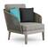 Front. Simpli Home - Carmel Outdoor Conversation Chair - Sand Drift.