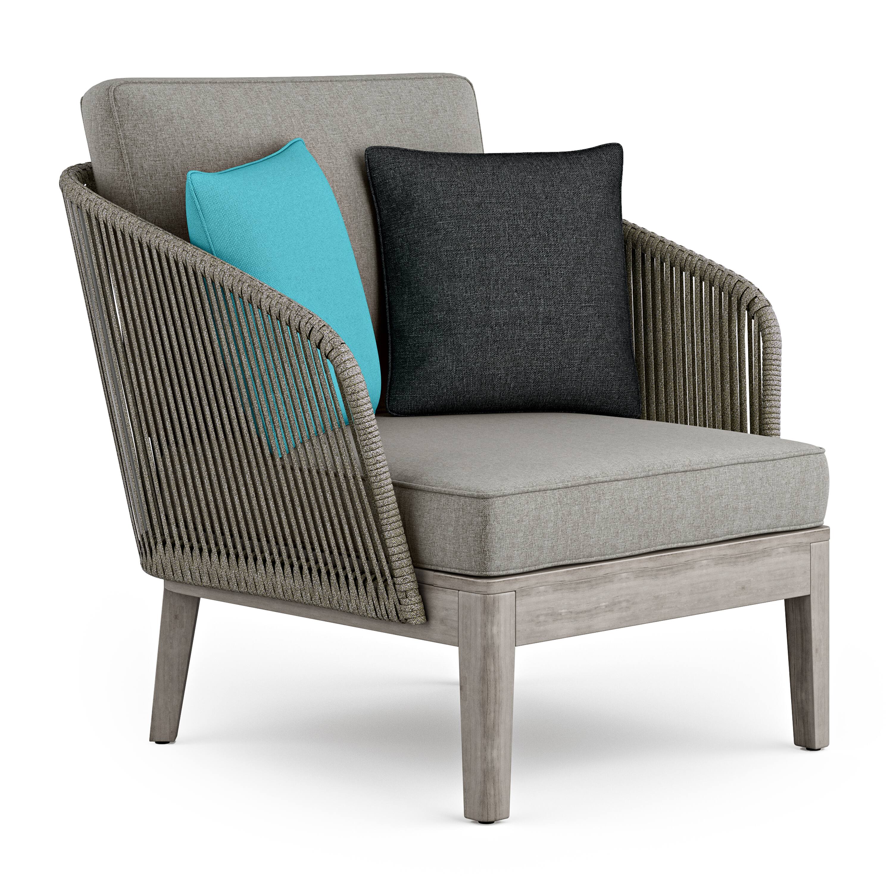 Simpli Home - Carmel Outdoor Conversation Chair - Sand Drift