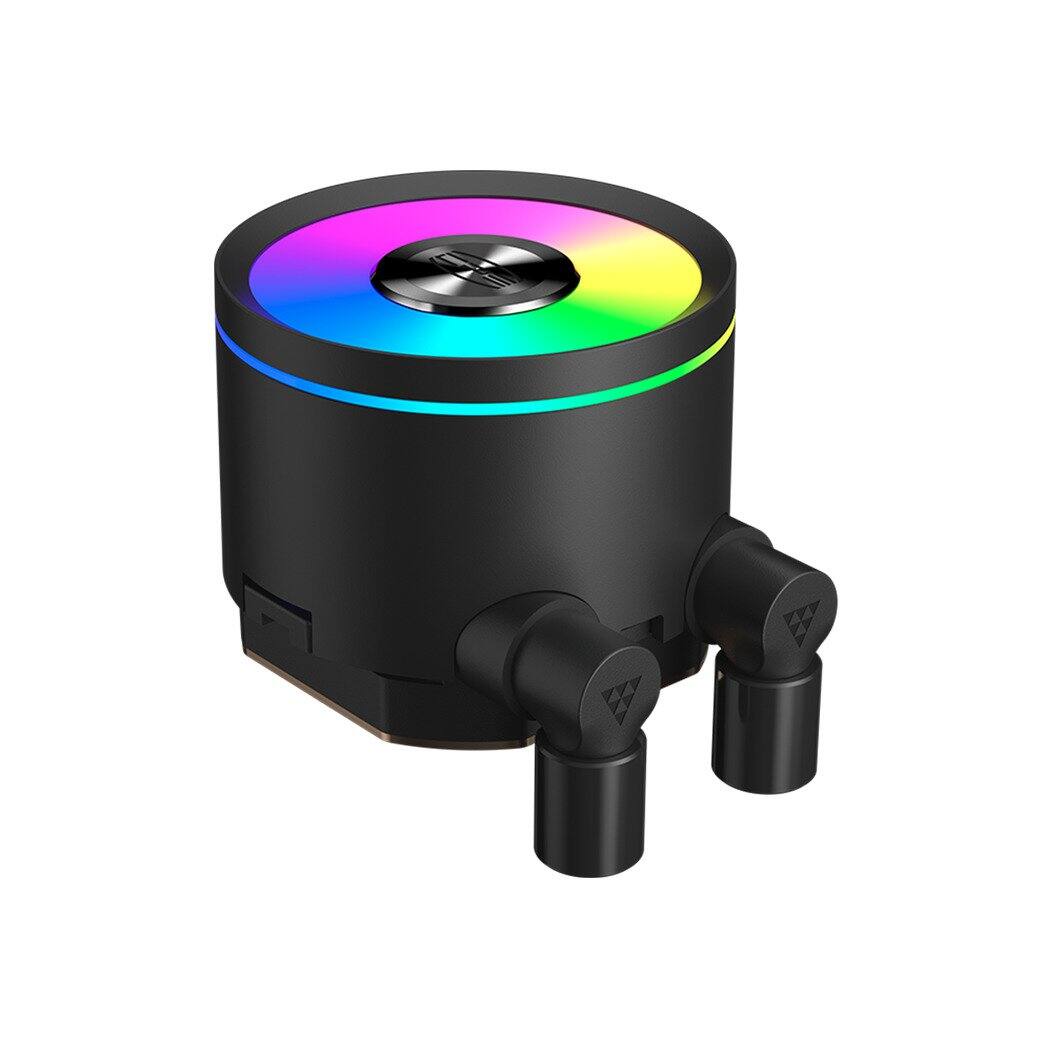 Left. PCCOOLER - DA360 PRO ARGB 360mm AIO Water CPU Liquid Cooler - Black.