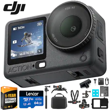 dI 100 1h53m F2.8 1x 4K30/RS/UW 4K30/ ACTION CPS 155 FOV F2.0-4.0 4.0 1/ 1.1" 6 = 0) QS L I 1-YEAR EXTENDED WARRANTY C Lexar micro V30 633x XC I A1 64GB ISF U
