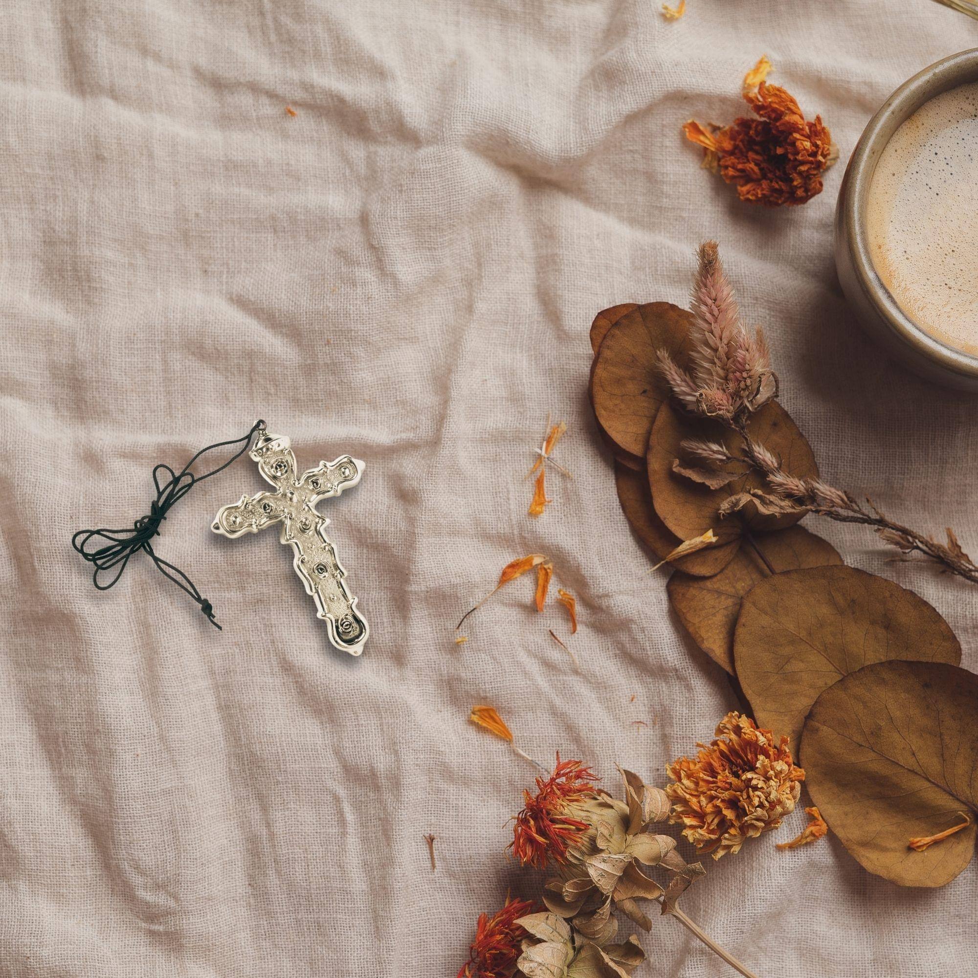 Alt View 10. Orion Costumes - Silver Cross Necklace Costume Accessory - Silver.