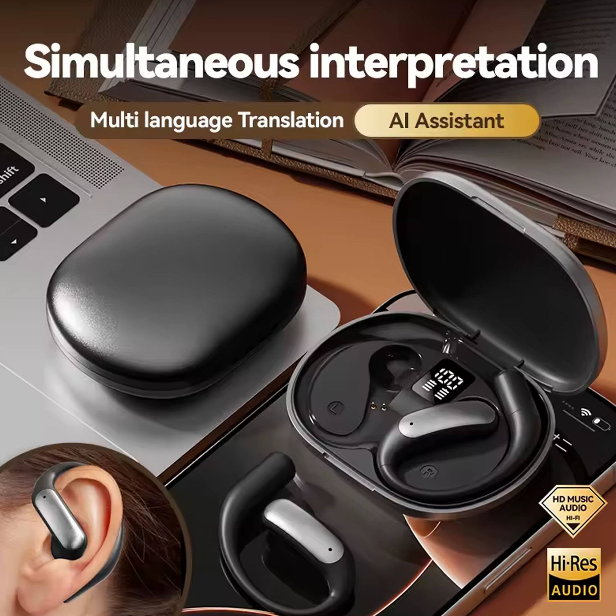 Simultaneous interpretation  
Multi language Translation  
AI Assistant  

HD MUSIC AUDIO  
Hi-Res AUDIO