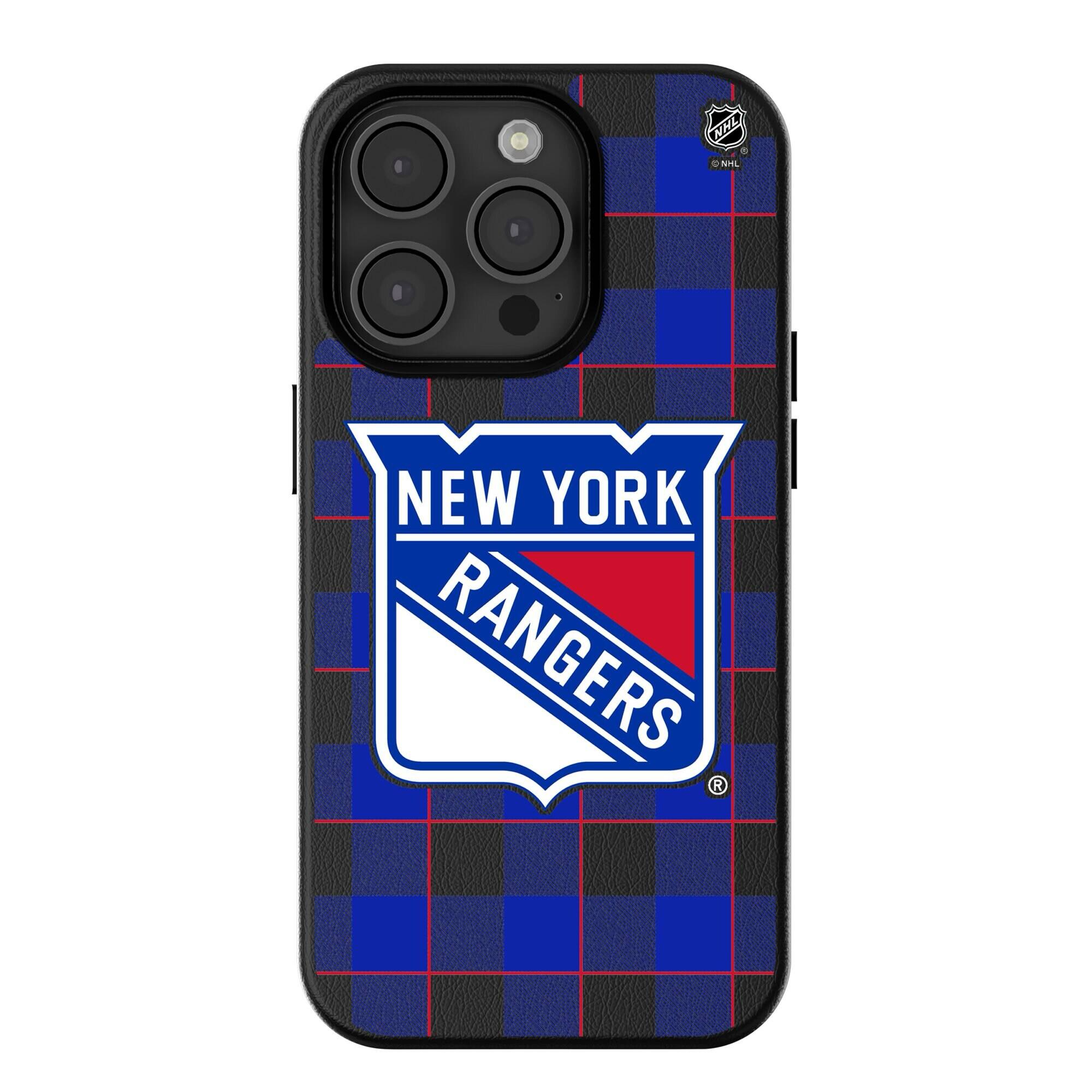 Keyscaper - NHL - New York Rangers Plaid iPhone Magnetic Bump Case - 15 Pro - Black price history on PriceWatchPro