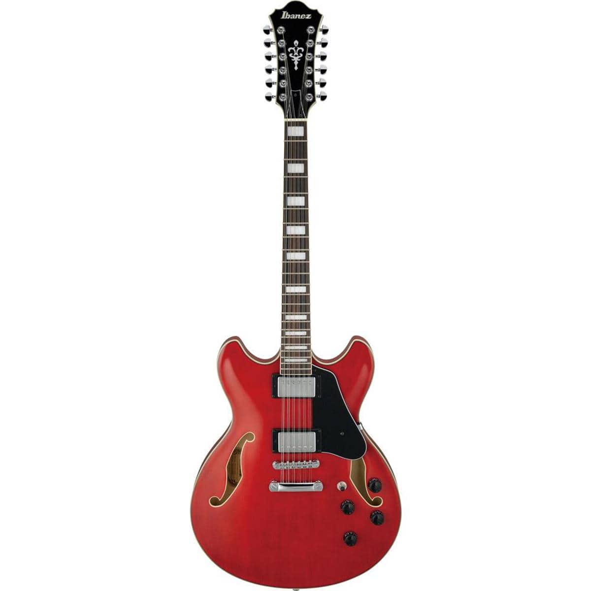 Ibanez - AS Artcore AS7312 12-String Electric Guitar, Bound Rosewood Fretboard, Transparent Cherry Red price history on PriceWatchPro