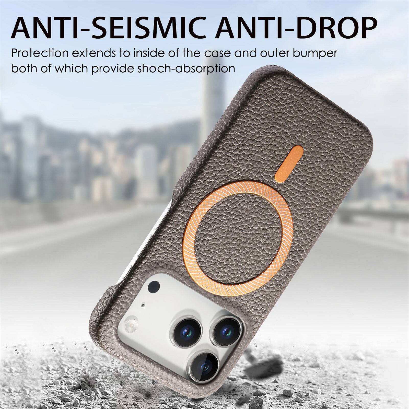ANTI-SEISMIC ANTI-DROP  
Protection extends to inside of the case and outer bumper both of which provide shock-absorption
