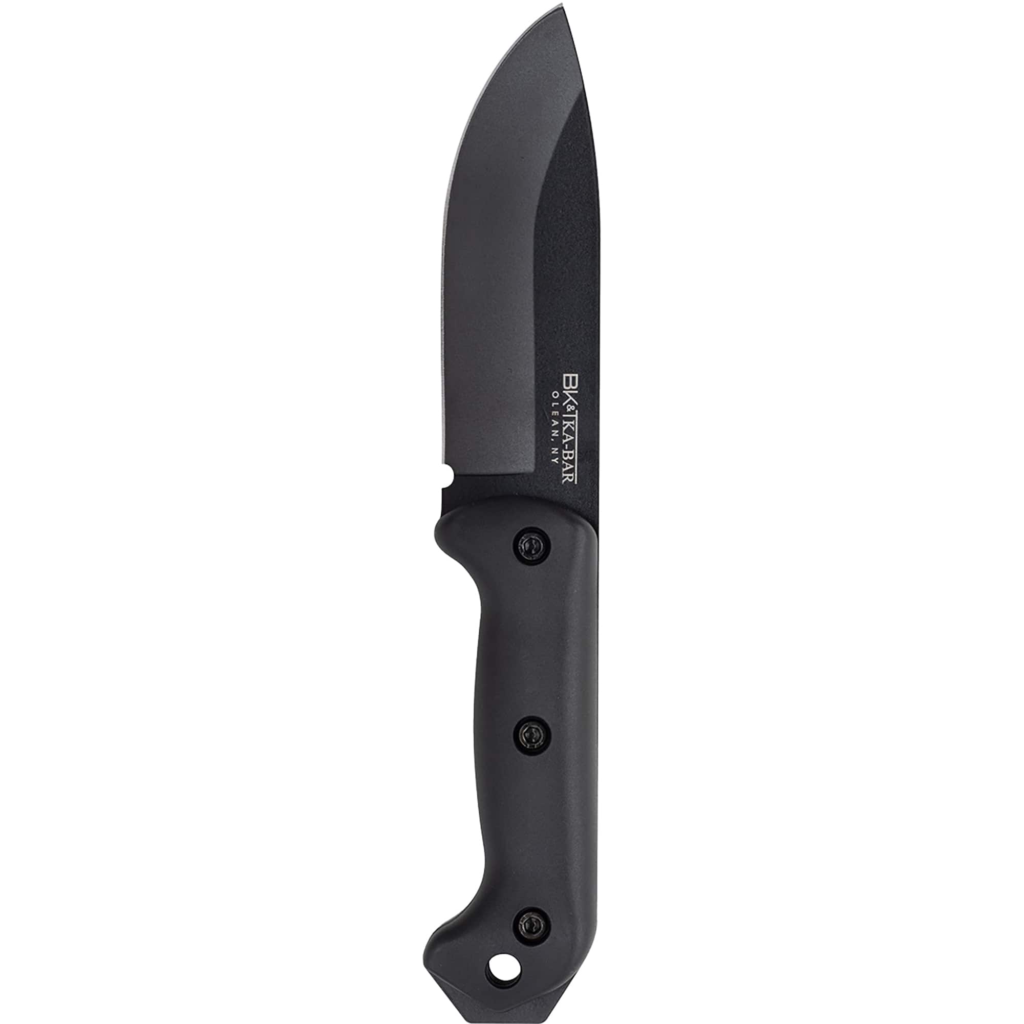 KA-BAR - 5.25" Straight Edge Fixed Blade Becker Campanion Knife w/ Sheath - Black