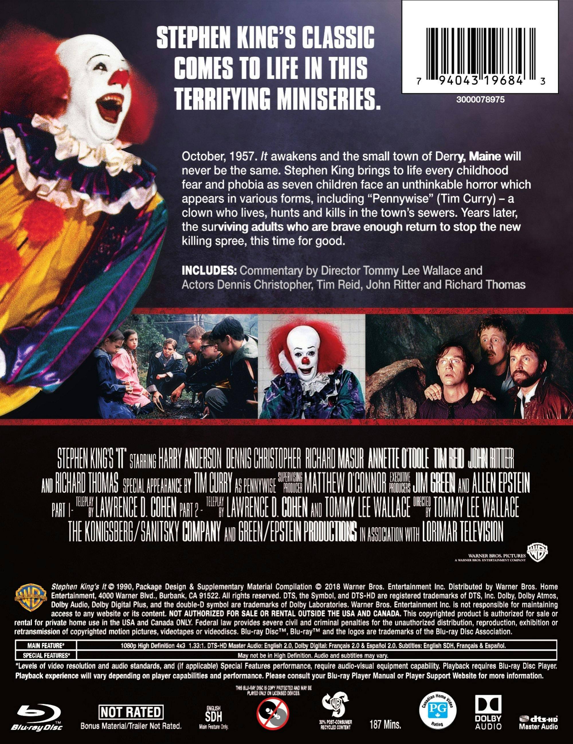 Back. Stephen King's It (Blu-ray Steelbook) [Blu-ray].