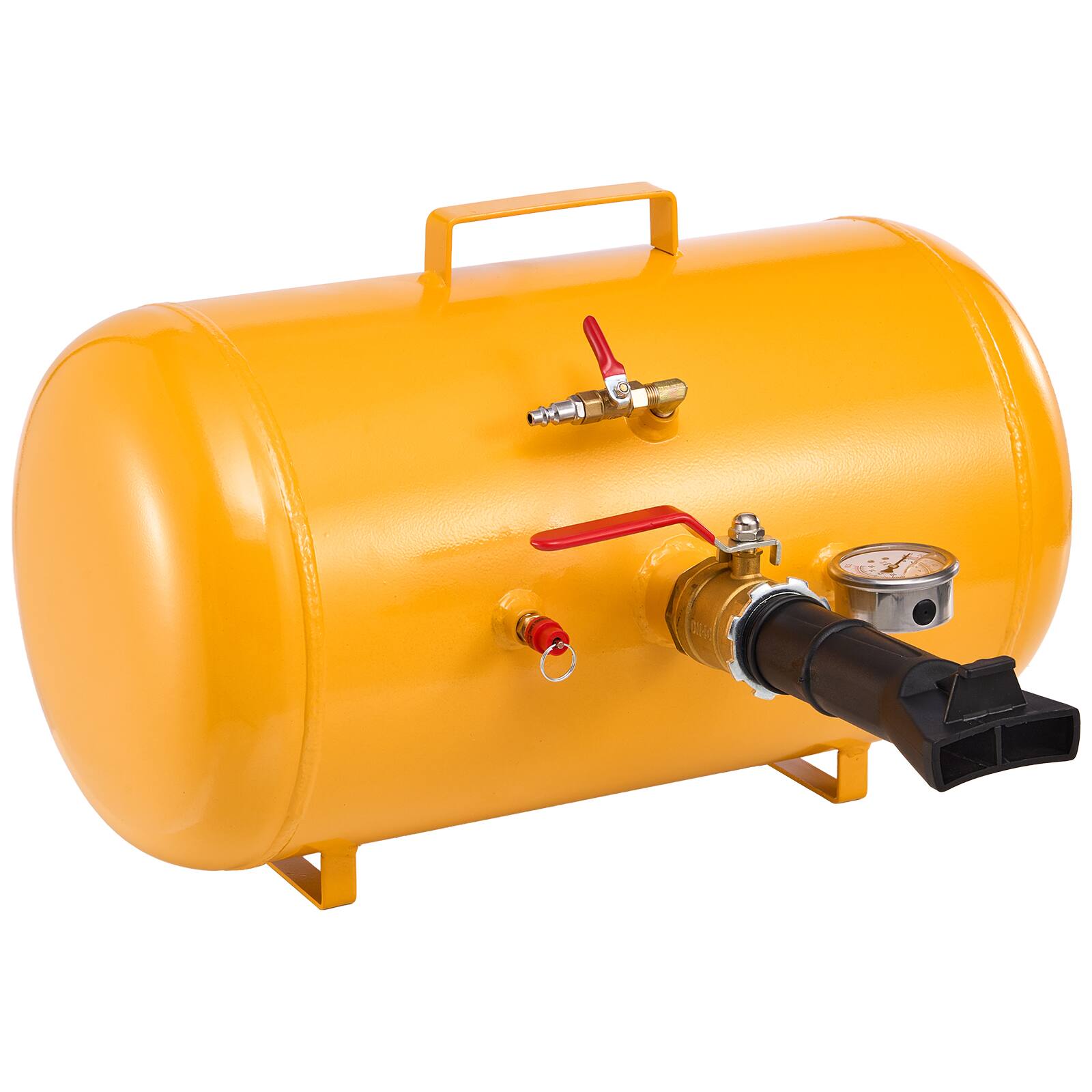 Alt View 5. VEVOR - Air Tire Bead Seater, 10 Gal / 37.9 L, Heavy Duty Tire Bead Blaster Tool, 87-116 PSI Operating Pressure - Yellow.