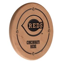 Holland Bar Stool Co. - Cincinnati Reds 13" Laser Engraved Solid Wood Sign - Natural