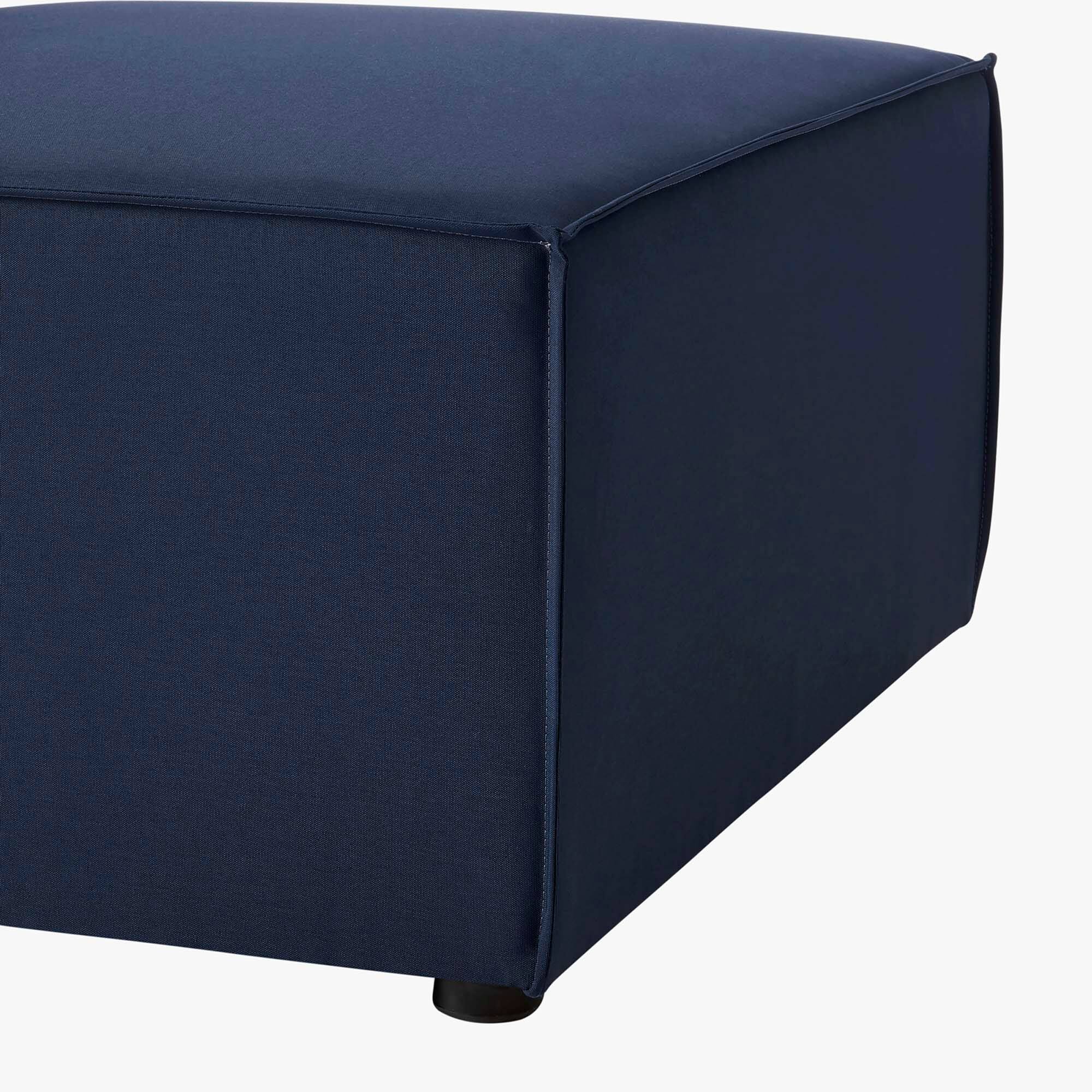 Alt View 3. Modway - Saybrook Outdoor Patio Upholstered Sectional Sofa Armless Chair by Modway - Navy Blue.