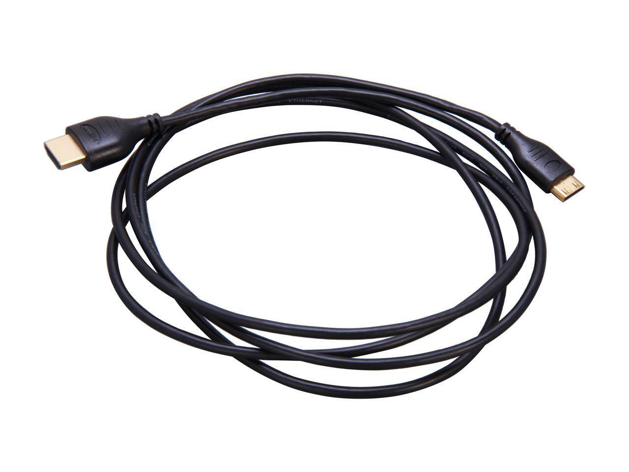 Alt View 1. StarTech.com - StarTech.com HDMIACMM6S 6 ft. Slim High Speed HDMI to Mini HDMI Cable with Ethernet - Retail.