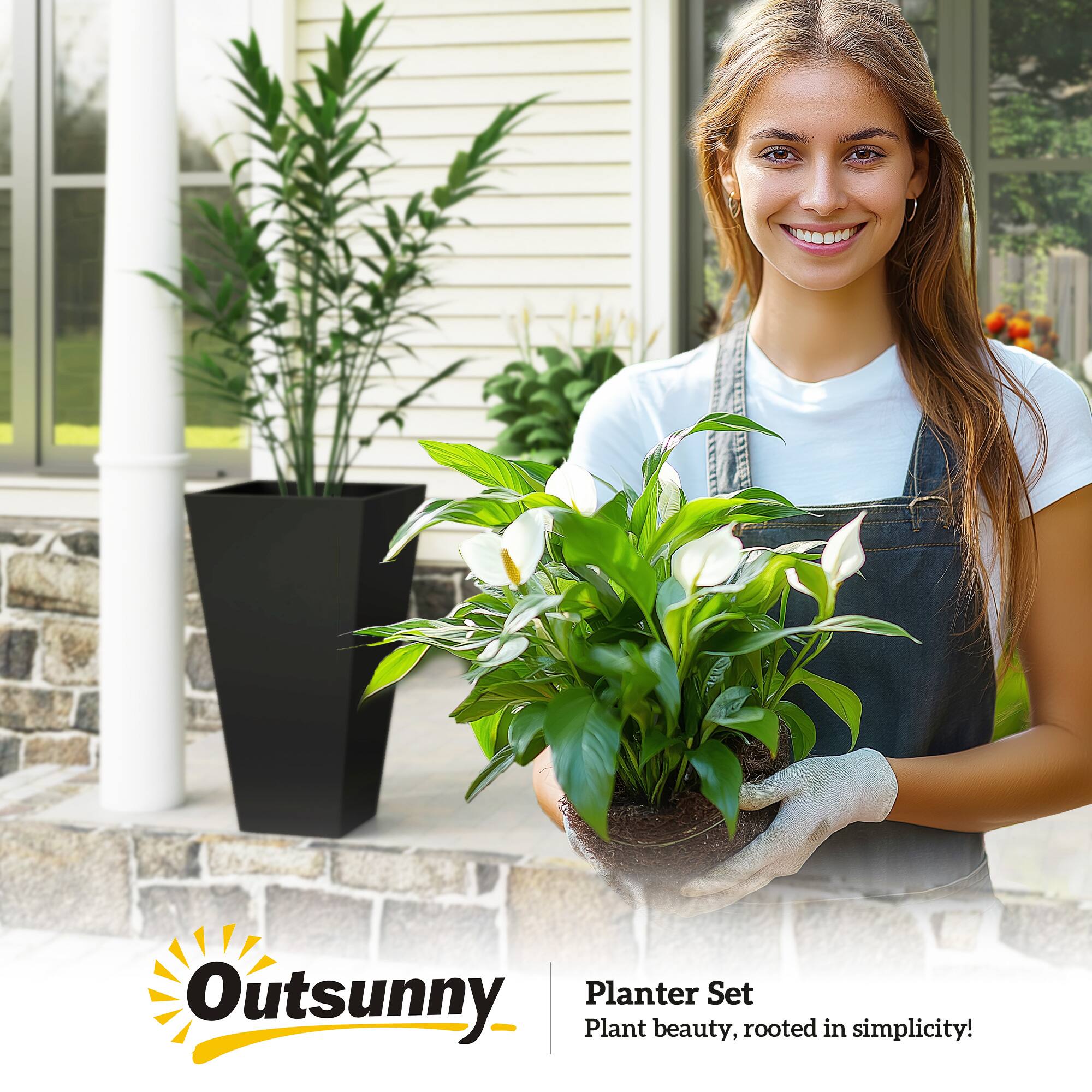 Outsunny  
Planter Set  
Plant beauty, rooted in simplicity!
