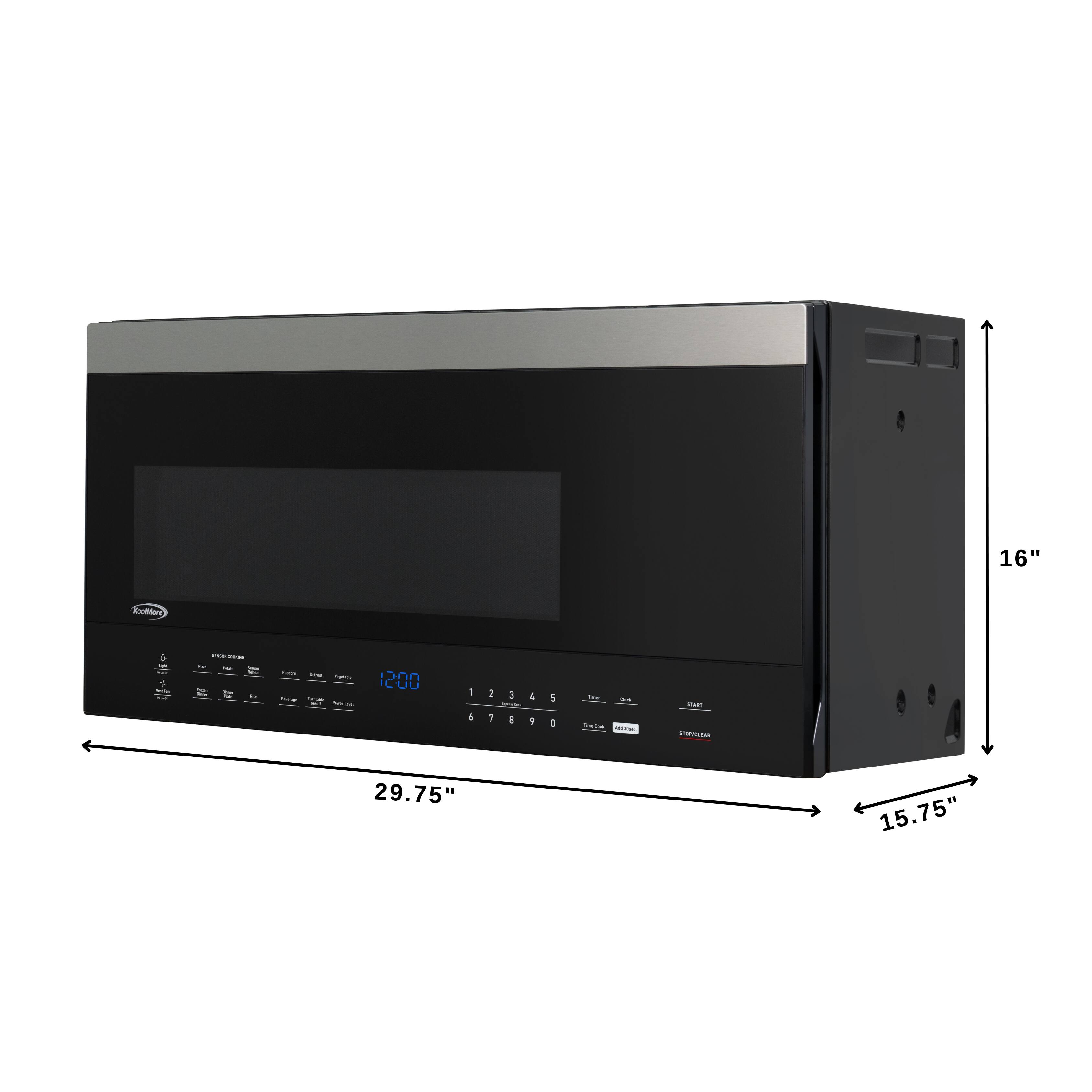 16" - 29.75" - 15.75"