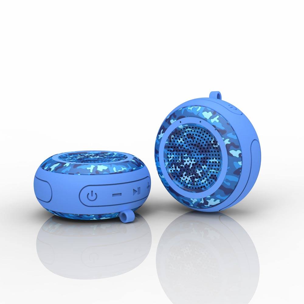 Angle. PRIMEPLUS - T101 Portable Wireless IP67 Waterproof Floating Bluetooth Speaker Bathing Room Swimming Pool Music Player - Blue.