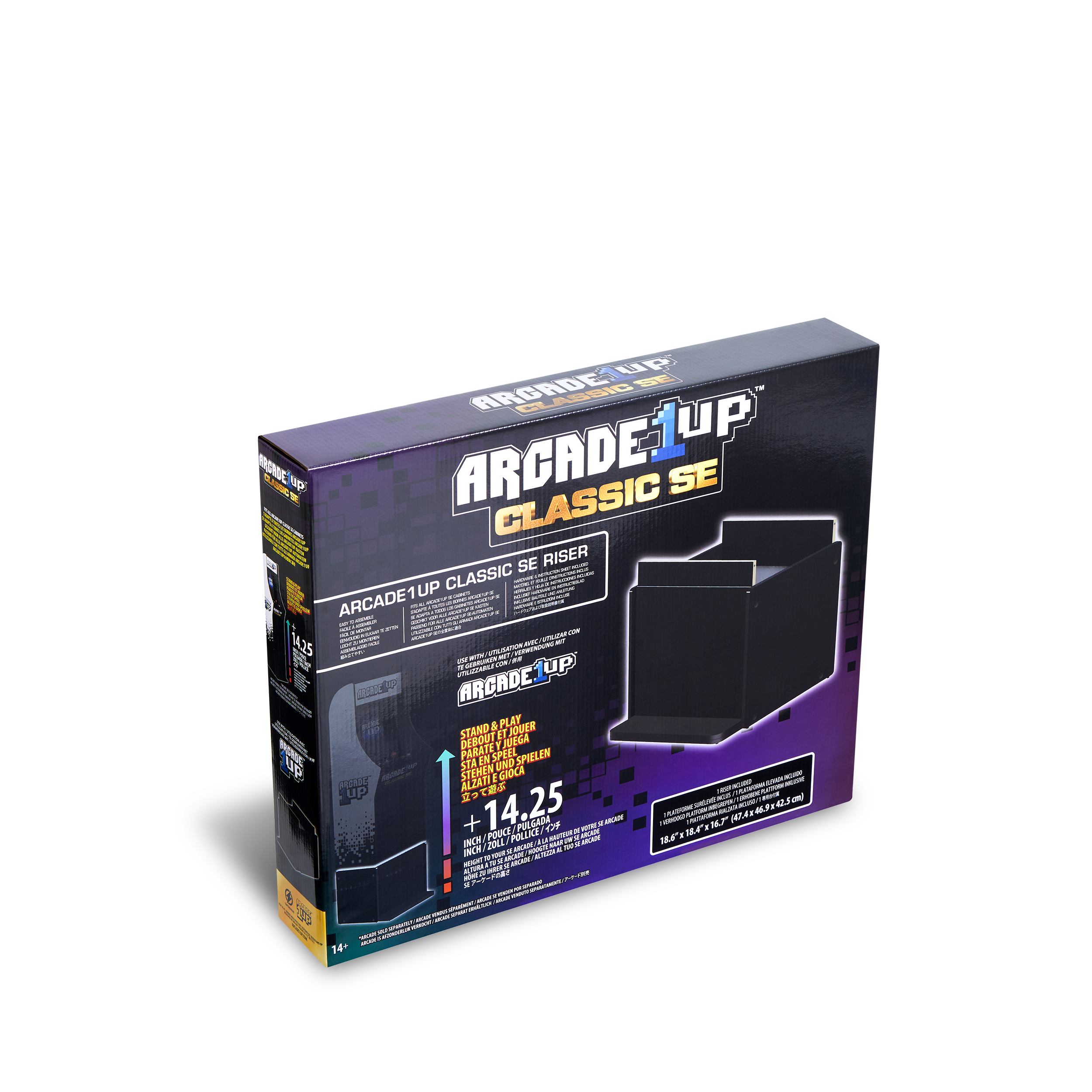 ARCADE1UP  
CLASSIC SE  

ARCADE1UP CLASSIC SE RISER  

STAND UP & PLAY  
STAND UP & PLAY  
STAND UP & PLAY  

14.25"  
14.25"  
14.25"  

14.25"  
14.25"  
14.25"  

14.25"  
14.25"  
14.25"  

14.25"  
14.25"  
14.25"  

14.25"  
14.25"  
14.25"  

14.25"  
14.25"  
14.25"  

14.25"  
14.25"  
14.25"  

14.25"  
14.25"  
14.25"  

14.25"  
14.25"  
14.25"  

14.25"  
14.25"  
14.25"  

14.25"  
1