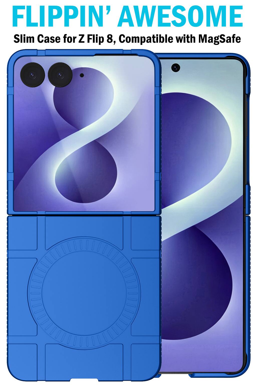 Nakedcellphone Combo for Samsung Galaxy Z Flip 8 Phone Slim Case and ...