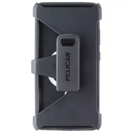 Front. Pelican - Pelican Voyager Magnetic Case with Holster for Samsung Galaxy S25 Ultra - Black - Black.