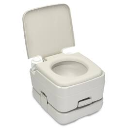 Winado - Portable Toilet 2.6 Gallon Capacity, Removable Camping Toilet with Detachable Waste Tank for Camping Outdoor Travel - Gray
