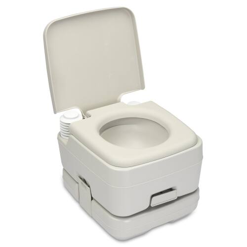 Front. Winado - Portable Toilet 2.6 Gallon Capacity, Removable Camping Toilet with Detachable Waste Tank for Camping Outdoor Travel - Gray.