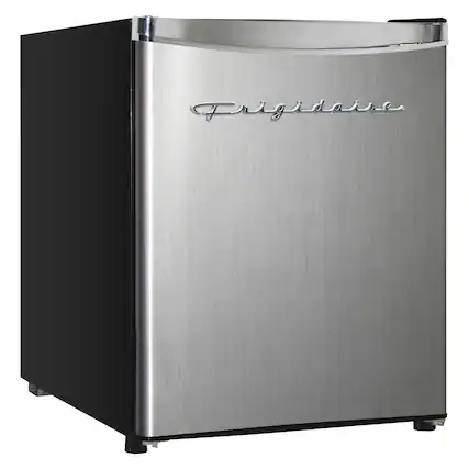 Front. Frigidaire - 1.6 Cu Ft 50W Mini Fridge Platinum Stainless Steel - Stainless Steel.