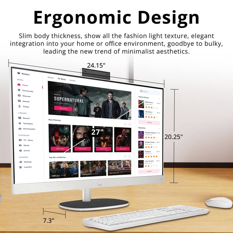 Ergonomic Design

Slim body thickness, show all the fashion light texture, elegant integration into your home or office environment, goodbye to bulky, leading the new trend of minimalist aesthetics.

24.15"  
27"  
20.25"  
7.3"