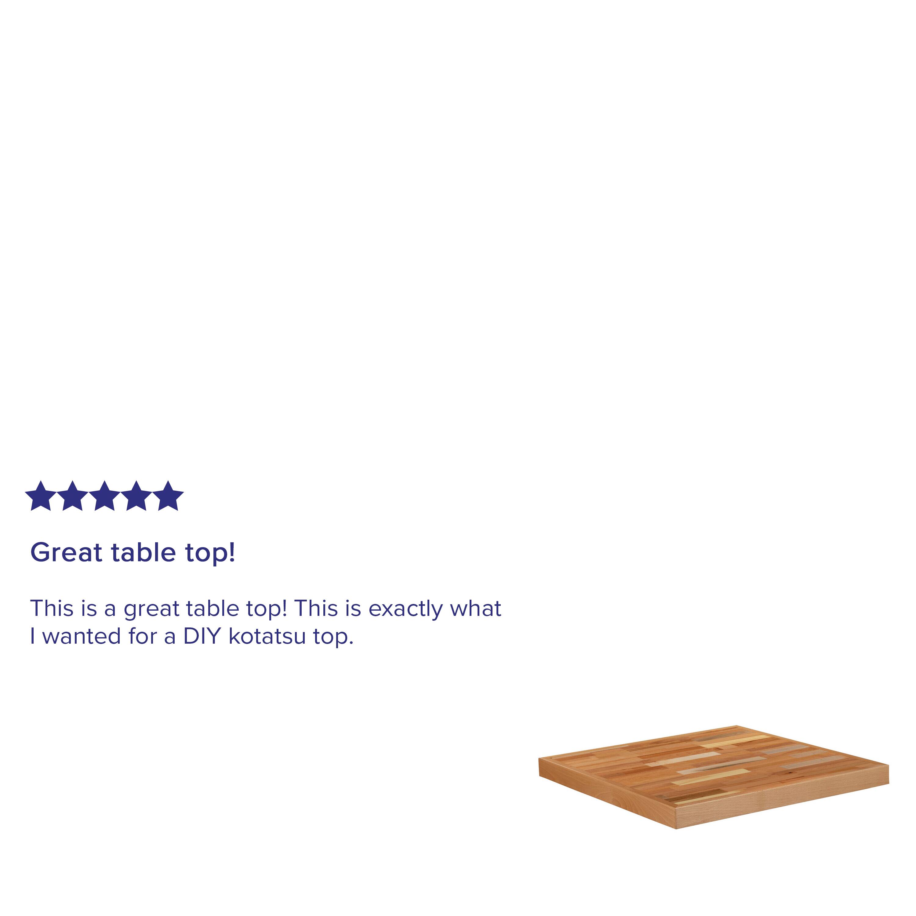 Great table top! This is a great table top! This is exactly what I wanted for a DIY kotatsu top.