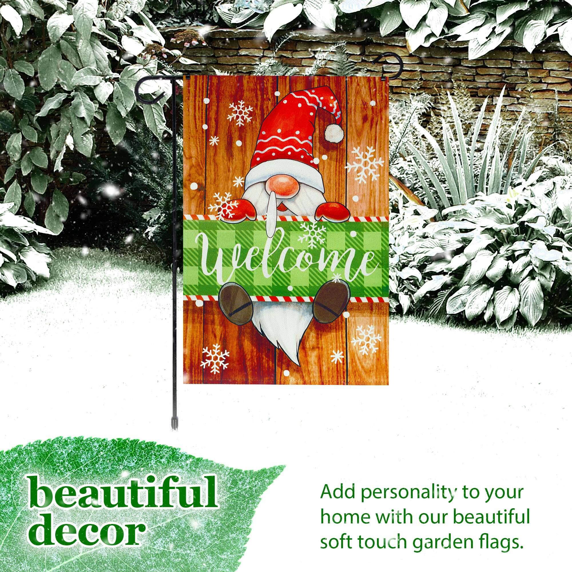 Welcome beautiful decor  
Add personality to your home with our beautiful soft touch garden flags.