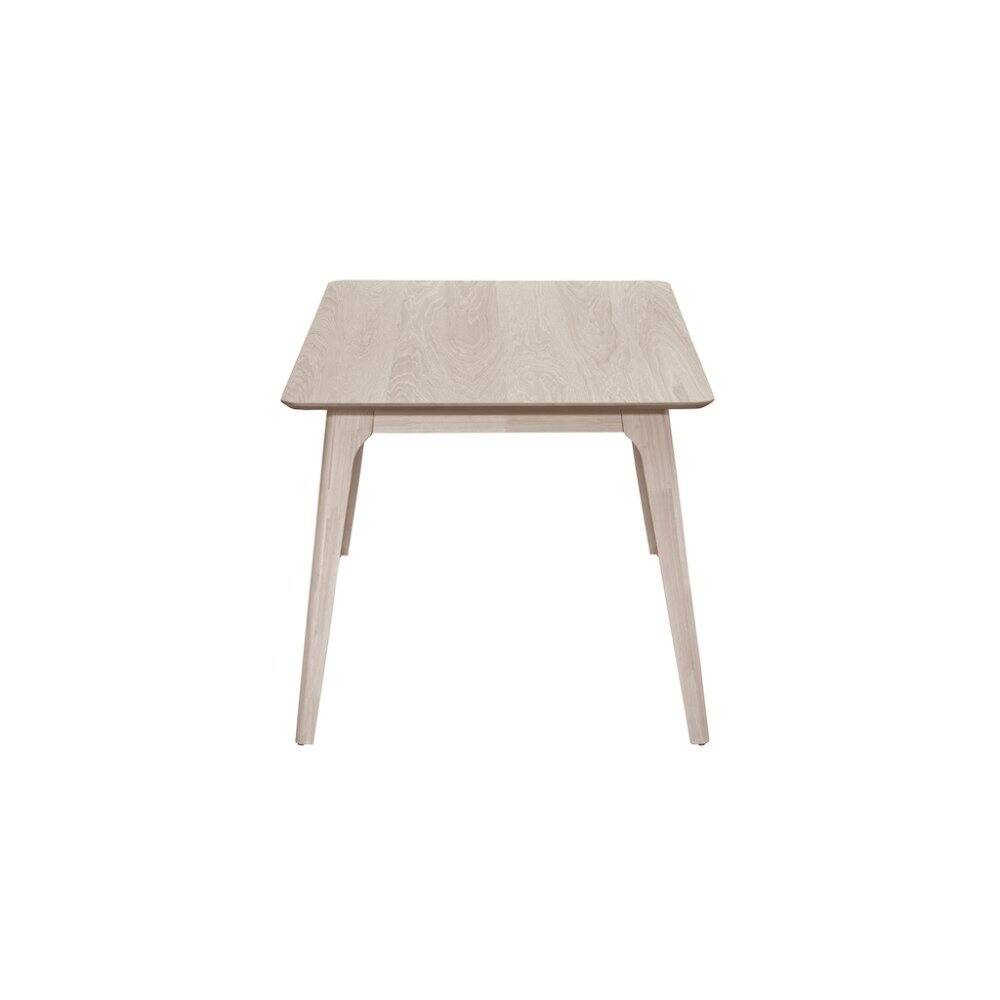 Left. FurniFact - 5-Piece Wood Dining Set Mid-Century White Ash - White.