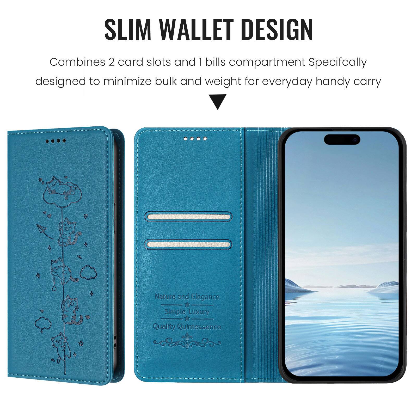 SLIM WALLET DESIGN  
Combines 2 card slots and 1 bills compartment  
Specifically designed to minimize bulk and weight for everyday handy carry  

Nature and Elegance  
Simple Luxury  
Quality Quintessence