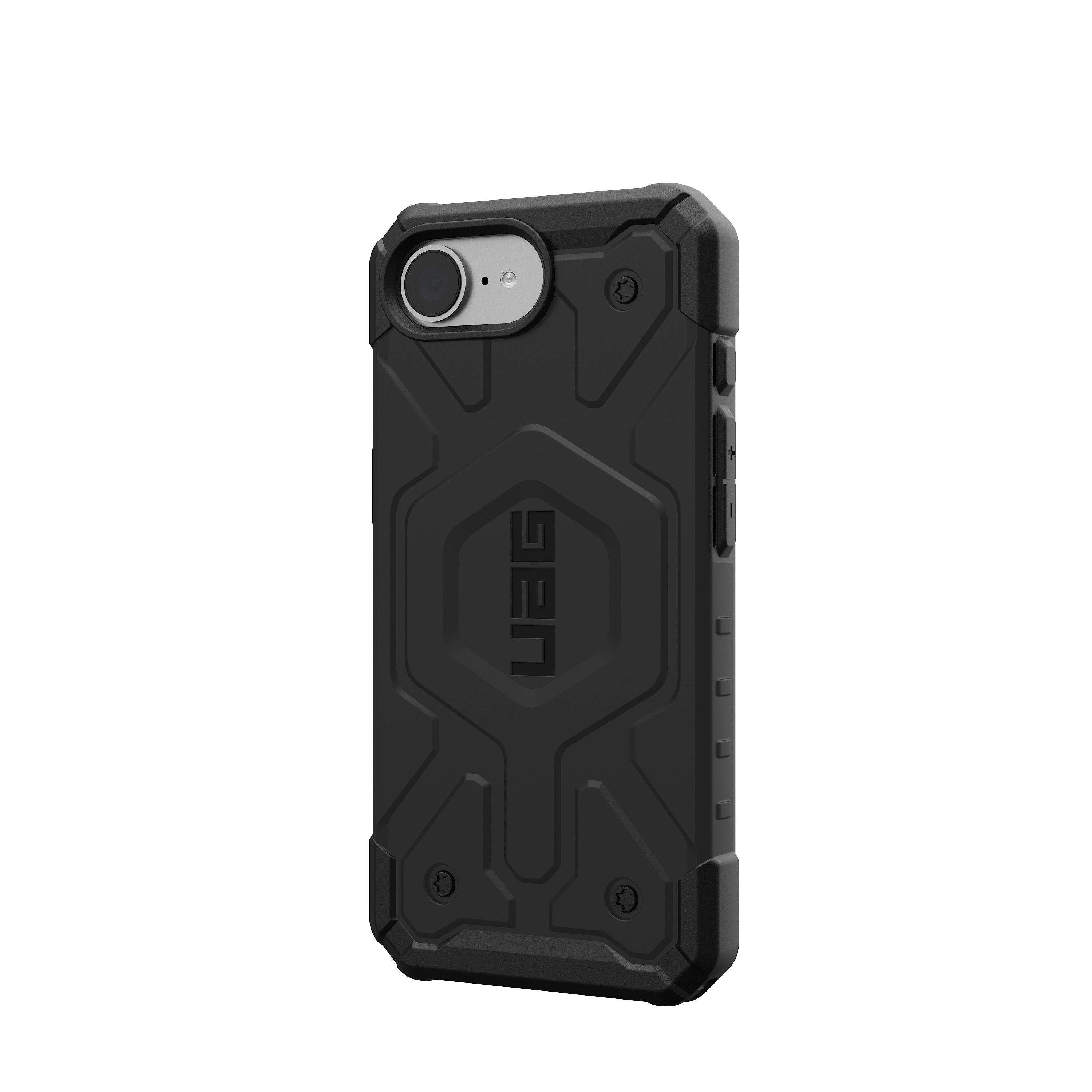 Back. UAG - Pathfinder Case with Magsafe for Apple iPhone 16e - Black.