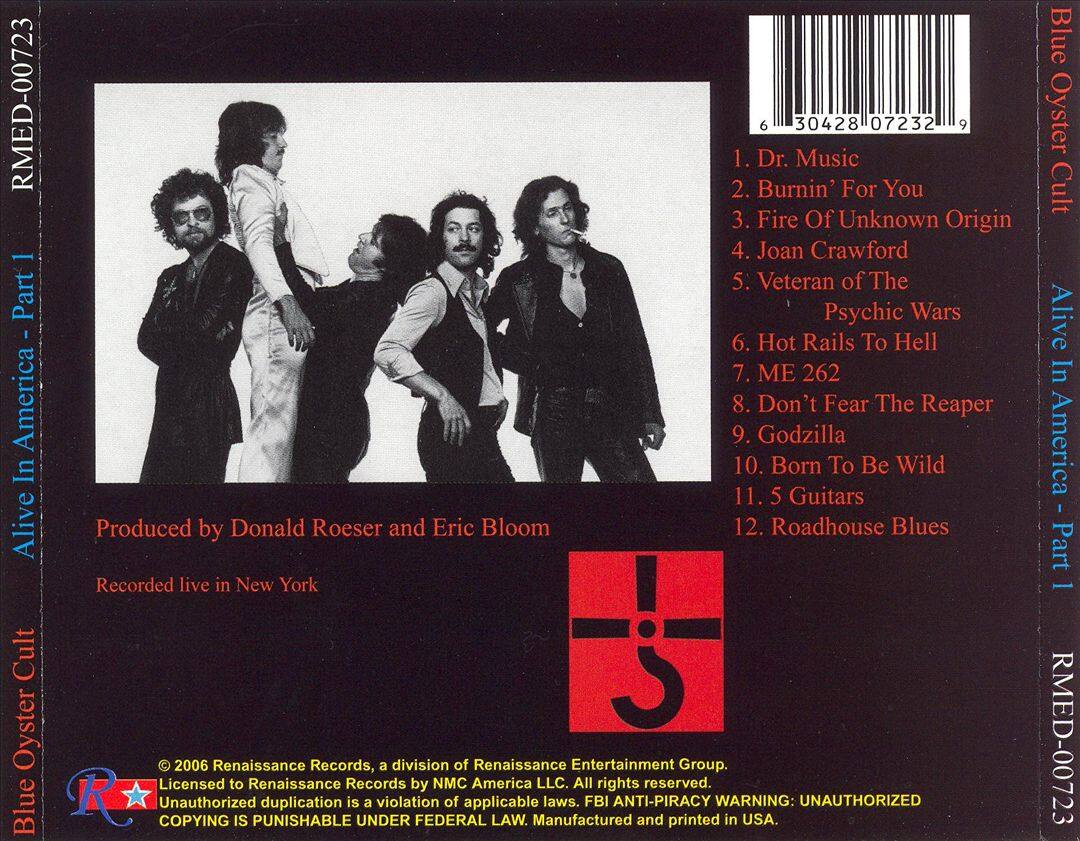 Back. Alive in America, Pt. 1 [CD].