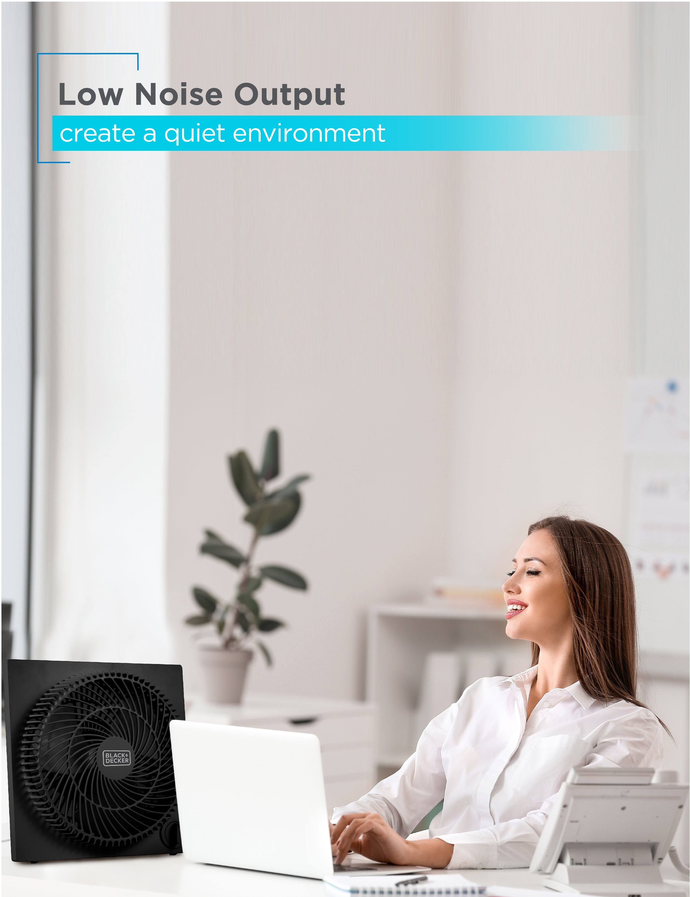 BLACK+DECKER, Low Noise Output, create a quiet environment