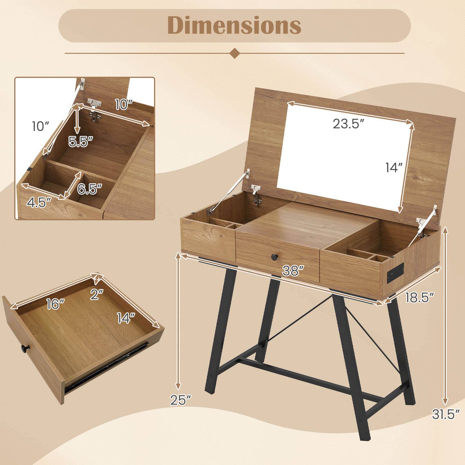 Dimensions

- 10" x 5.5" x 4.5" x 6.5"
- 16" x 2" x 14" x 25"
- 23.5" x 14" x 38" x 18.5" x 31.5"