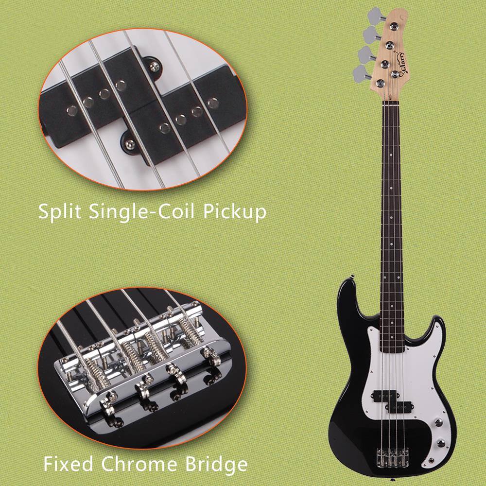 Split Single-Coil Pickup  
Fixed Chrome Bridge