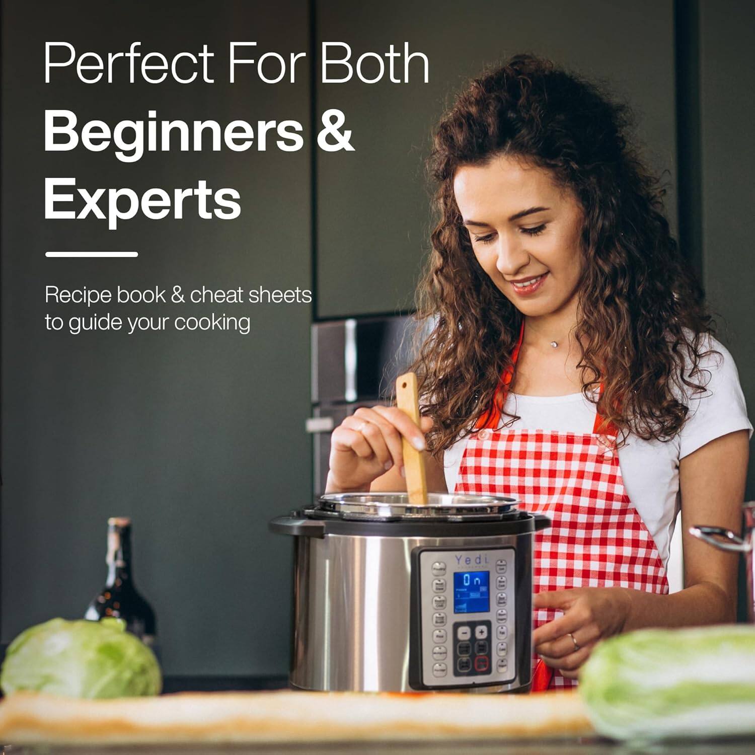Perfect For Both Beginners & Experts

Recipe book & cheat sheets to guide your cooking