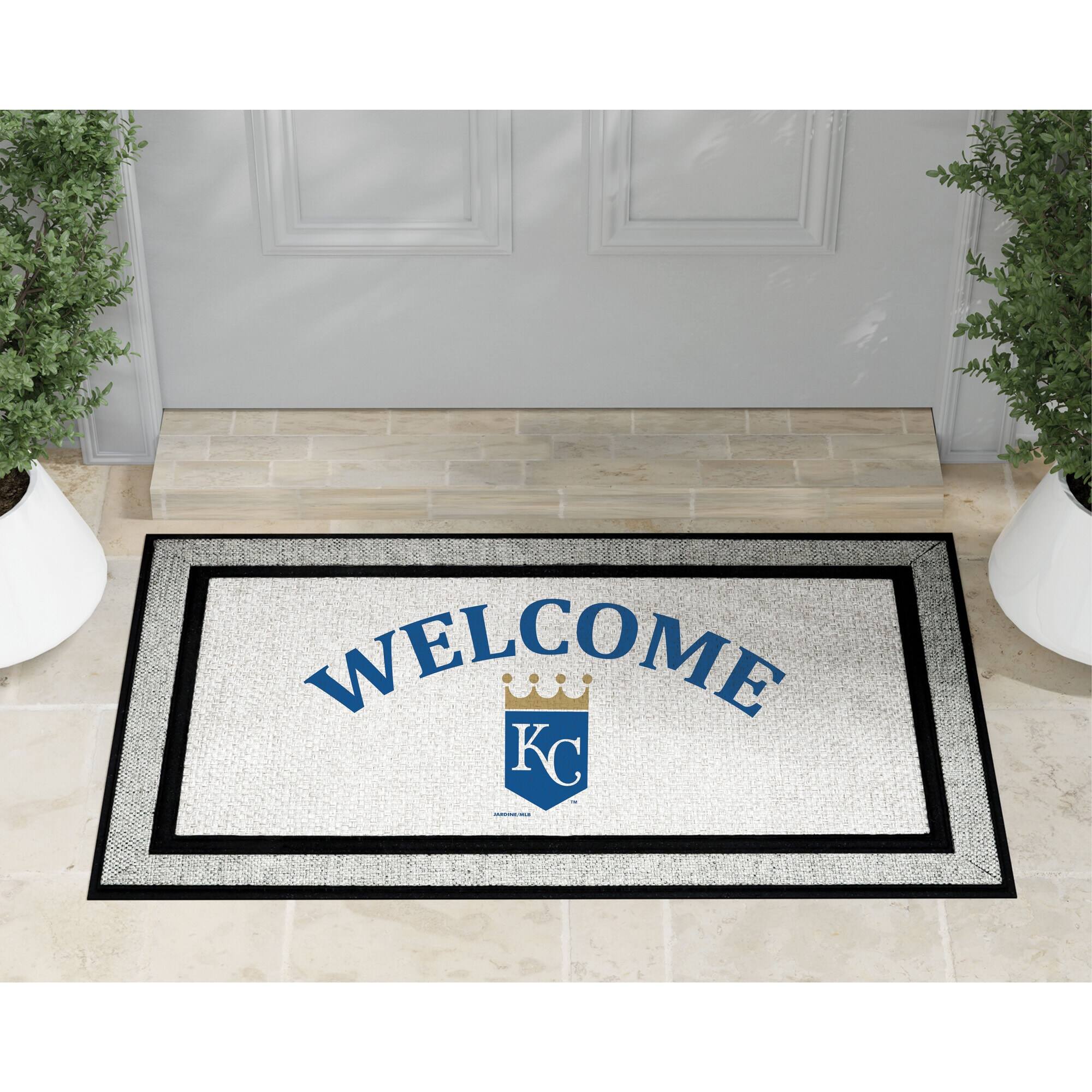 Alt View 1. Jardine - Kansas City Royals 18" x 30" Welcome Doormat - Multicolor.
