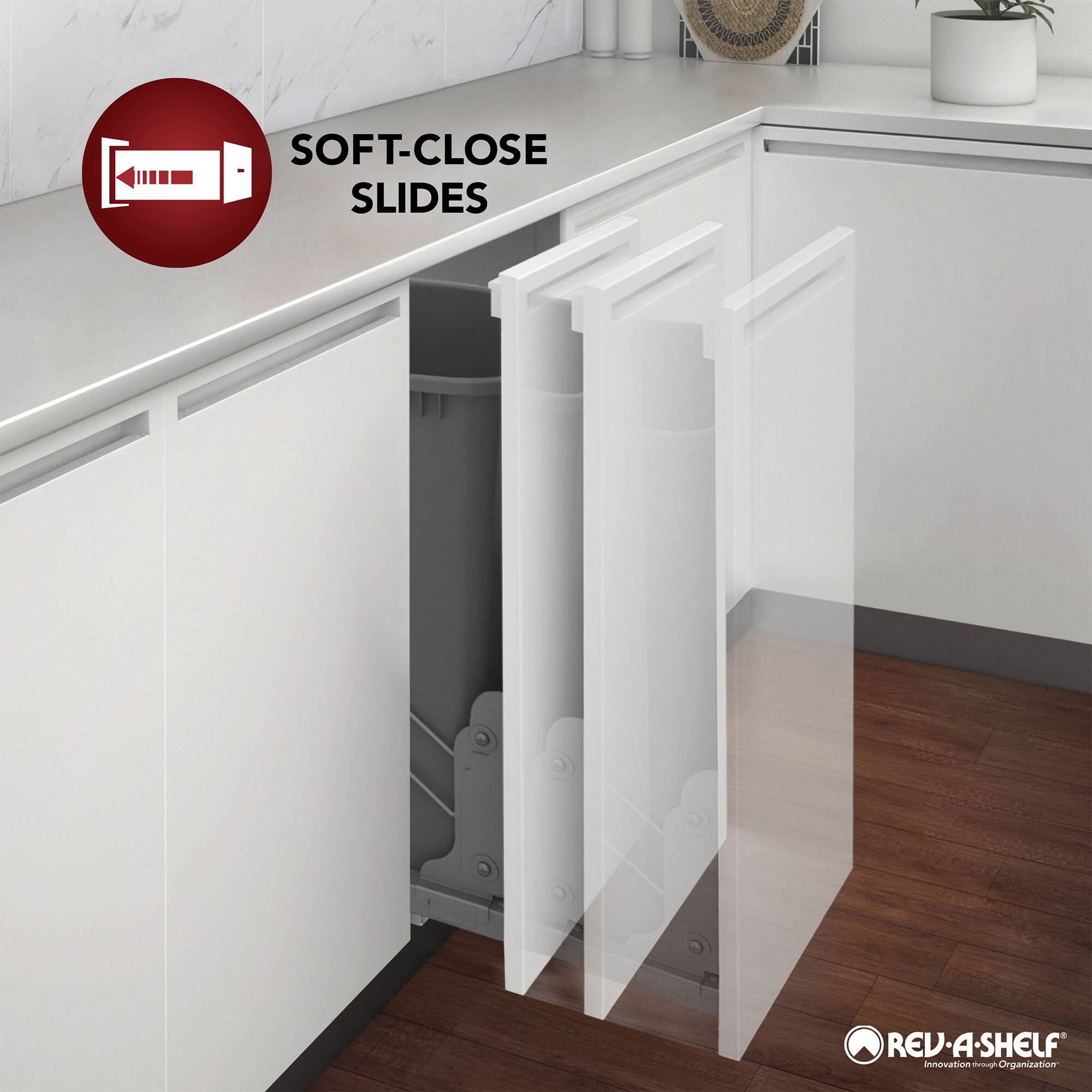 SOFT-CLOSE SLIDES  
REV-A-SHELF  
Innovation through Organization