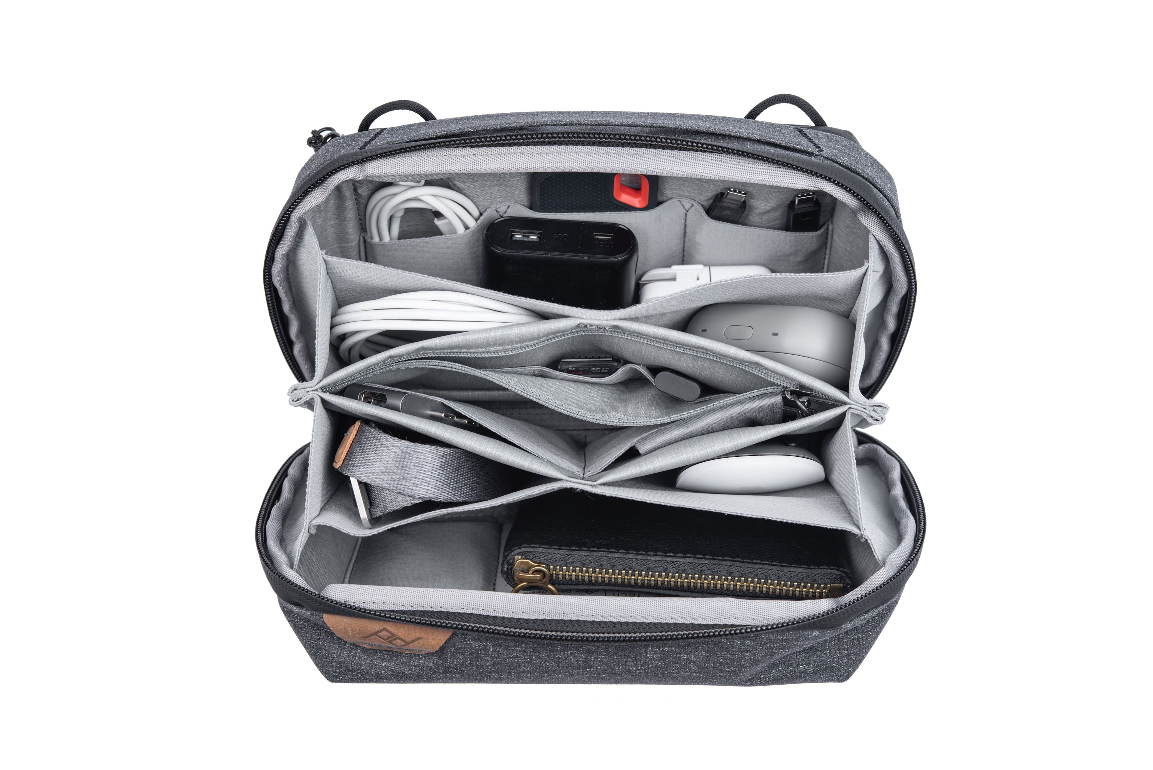 Alt View 14. Peak Design - Tech Pouch - Charcoal.