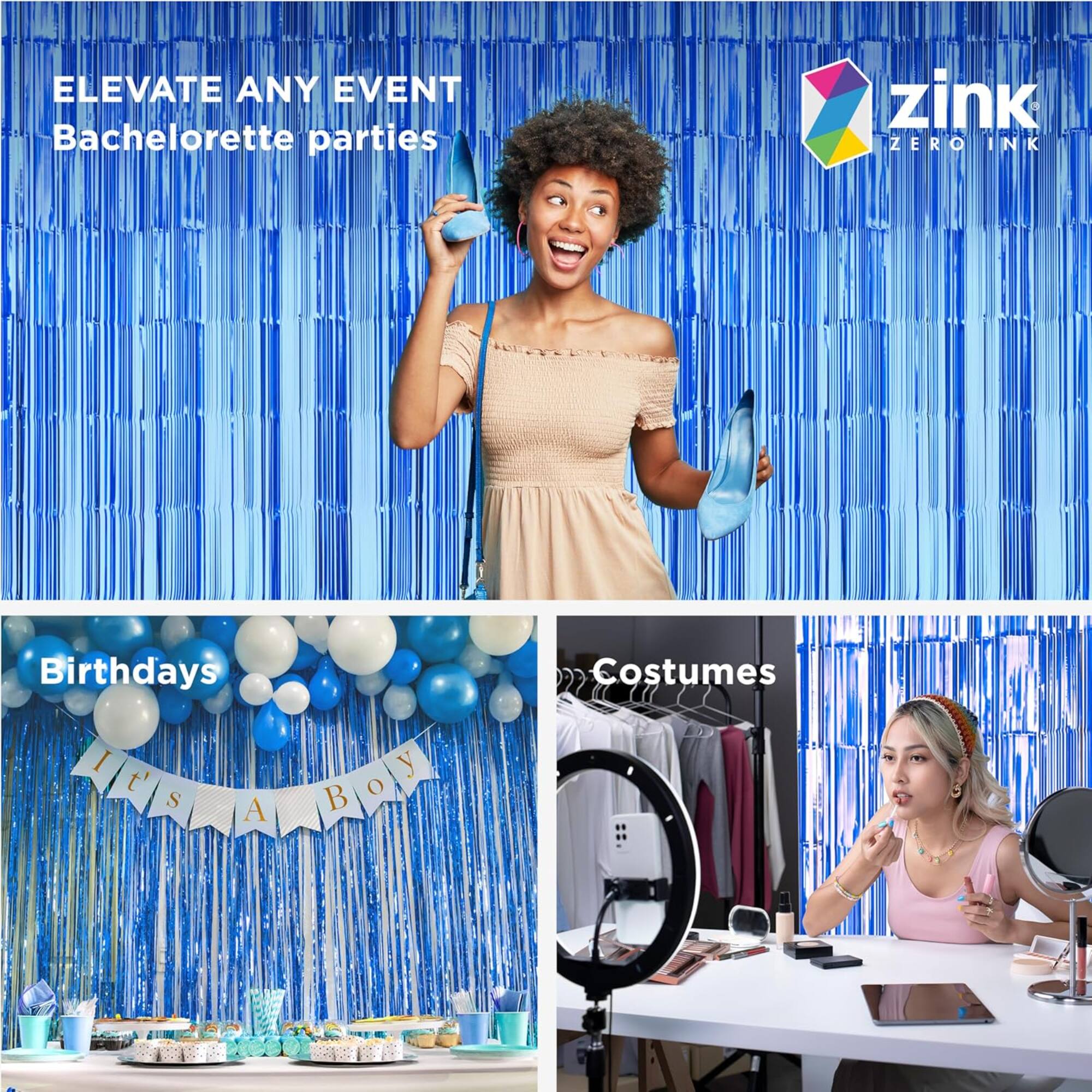 ELEVATE ANY EVENT  
Bachelorette parties

Birthdays  
It's a Boy

Costumes

zink  
ZERO INK