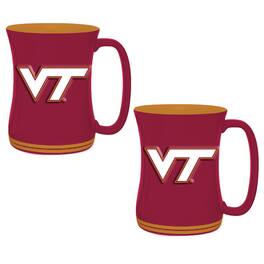Indigo Falls - Virginia Tech Hokies 16oz. Sculpted Barista Mug Two-Pack - Multicolor