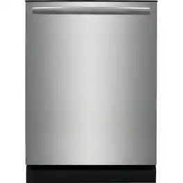 Frigidaire - 24" Ultra Quiet 42 dBA Dishwasher with DishSense Sensor Technology - Stainless Steel